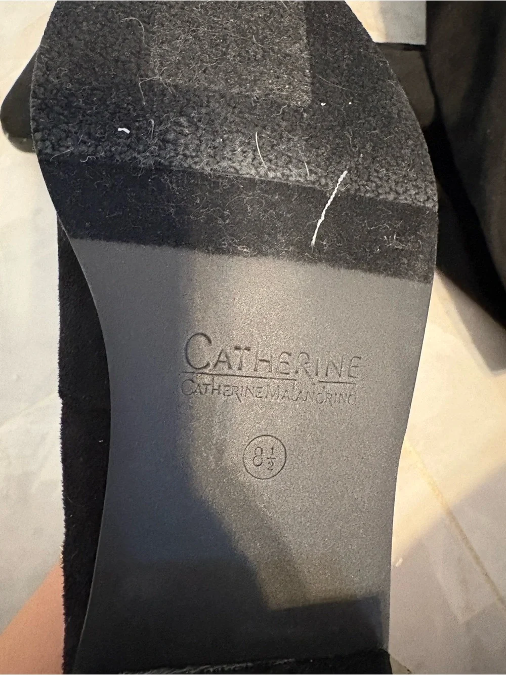 Catherines Black Over-the-Knee Suede Boots